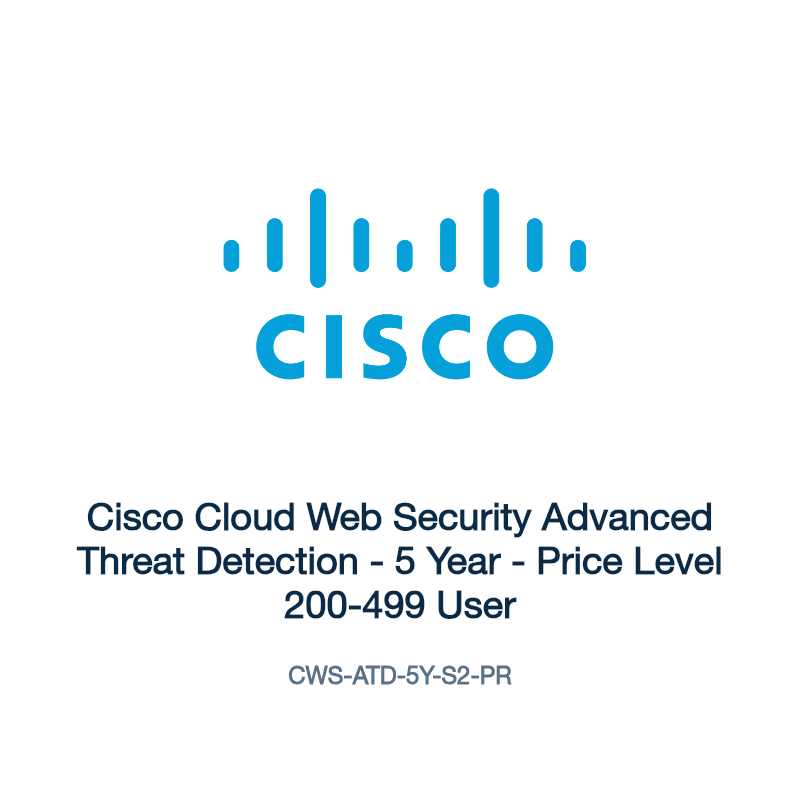 CWS-ATD-5Y-S2-PR: Cisco Cloud Web Security Advanced Threat Detection