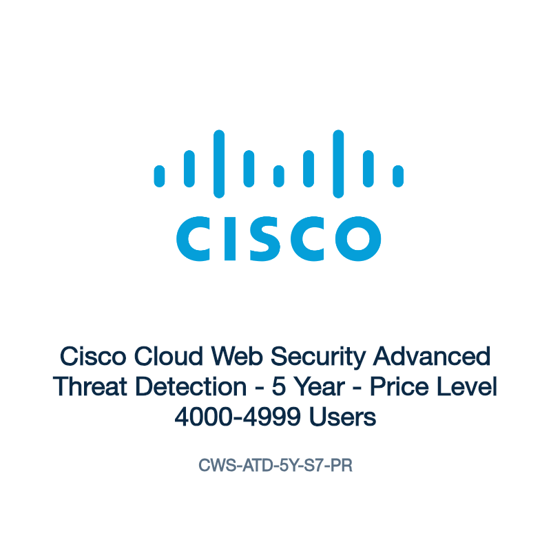 CWS-ATD-5Y-S7-PR: Cisco Cloud Web Security Advanced Threat Detection