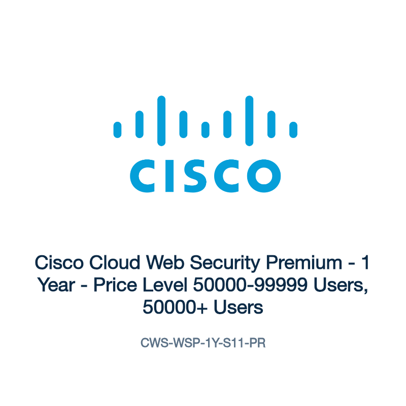 CWS-WSP-1Y-S11-PR: Cisco Cloud Web Security Premium