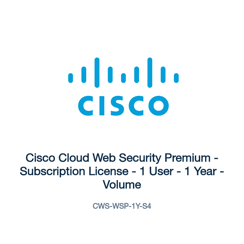 CWS-WSP-1Y-S4: Cisco Cloud Web Security Premium