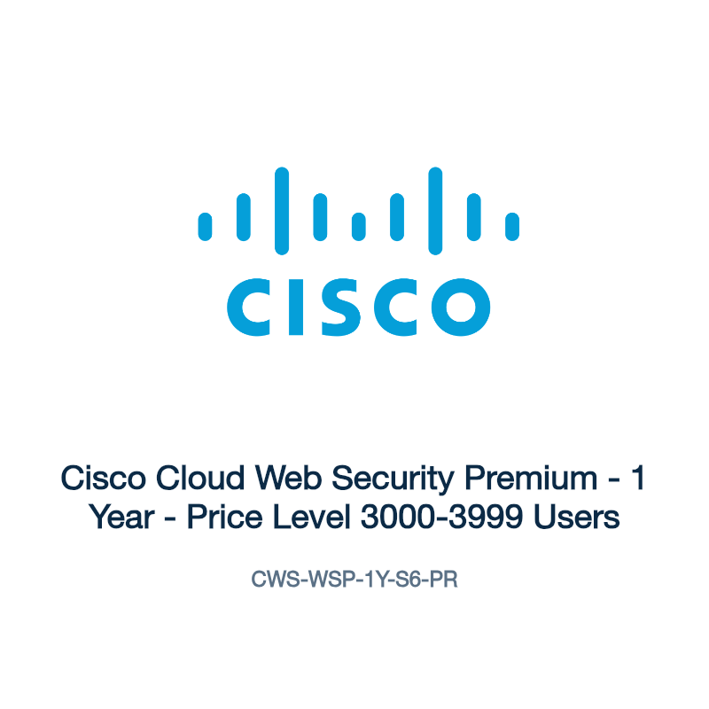 CWS-WSP-1Y-S6-PR: Cisco Cloud Web Security Premium