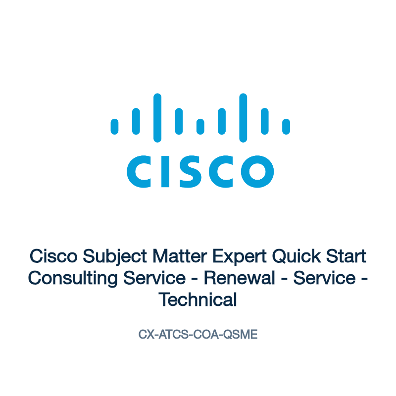 CX-ATCS-COA-QSME: Cisco Subject Matter Expert Quick Start Consulting Service