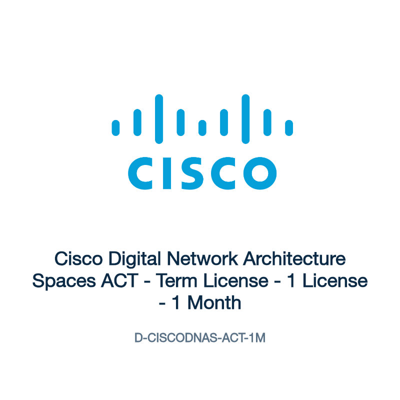 D-CISCODNAS-ACT-1M: Cisco Digital Network Architecture Spaces ACT