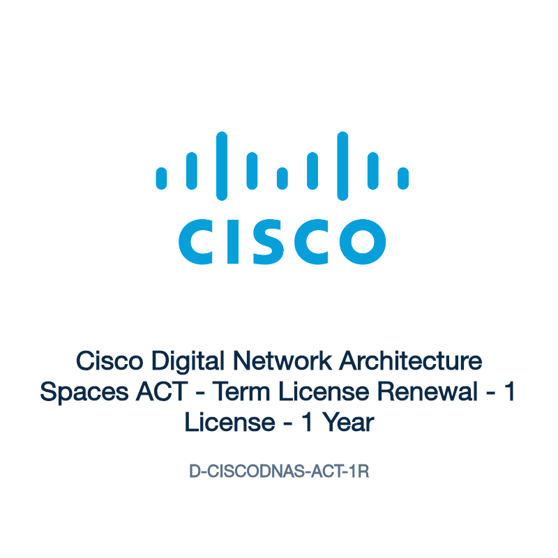 D-CISCODNAS-ACT-1R: Cisco Digital Network Architecture Spaces ACT