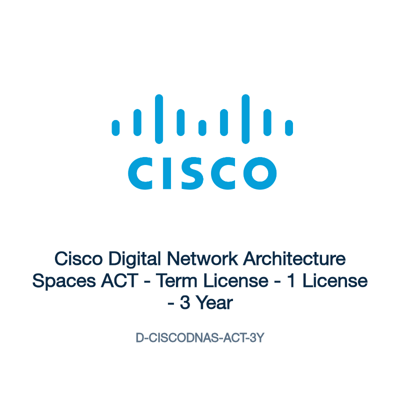 D-CISCODNAS-ACT-3Y: Cisco Digital Network Architecture Spaces ACT