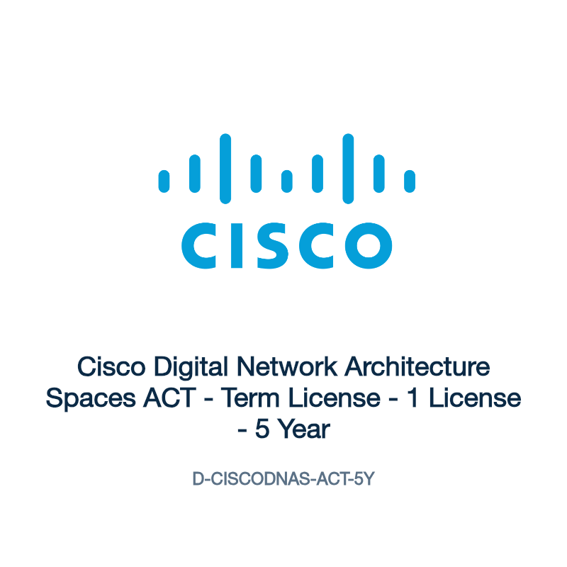 D-CISCODNAS-ACT-5Y: Cisco Digital Network Architecture Spaces ACT