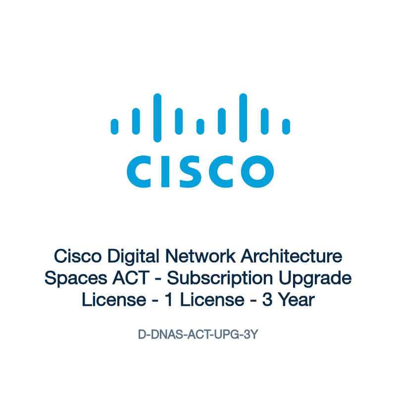 D-DNAS-ACT-UPG-3Y: Cisco Digital Network Architecture Spaces ACT