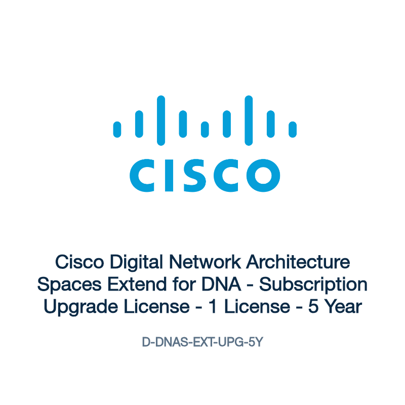 D-DNAS-EXT-UPG-5Y: Cisco Digital Network Architecture Spaces Extend for DNA