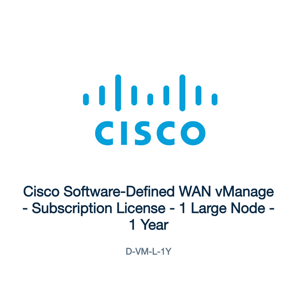 D-VM-L-1Y: Cisco Software-Defined WAN vManage