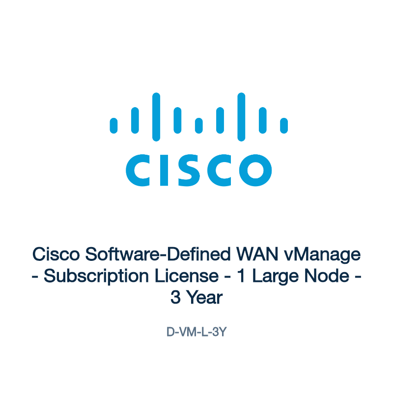 D-VM-L-3Y: Cisco Software-Defined WAN vManage
