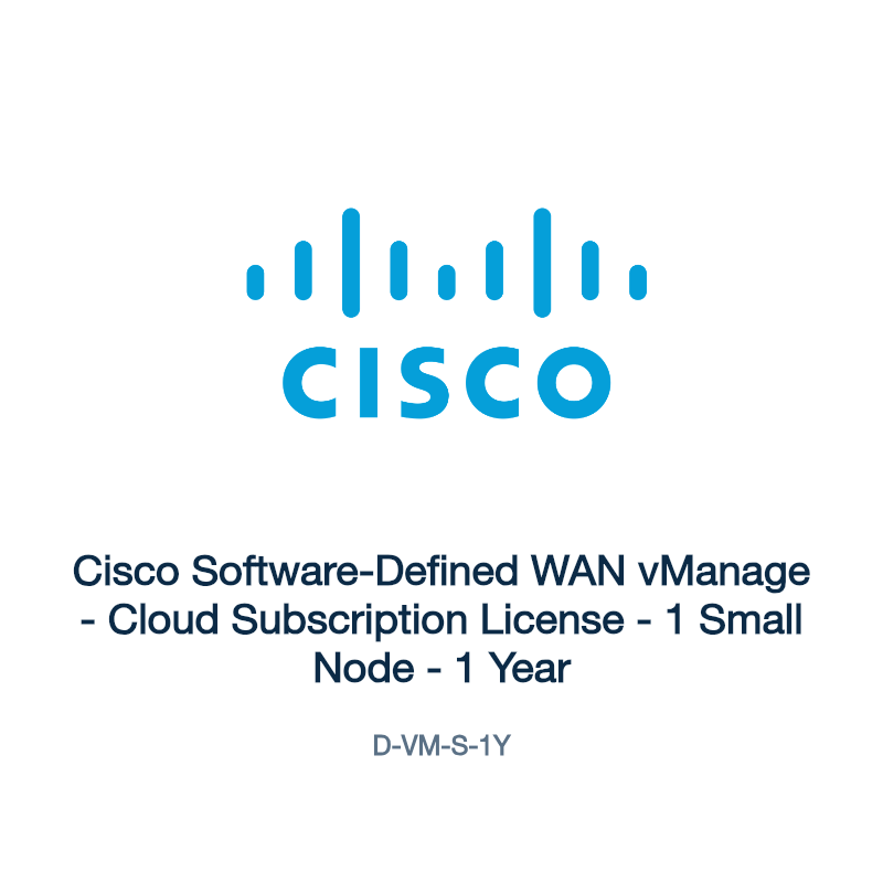 D-VM-S-1Y: Cisco Software-Defined WAN vManage