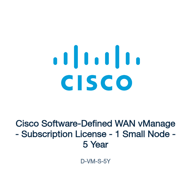 D-VM-S-5Y: Cisco Software-Defined WAN vManage