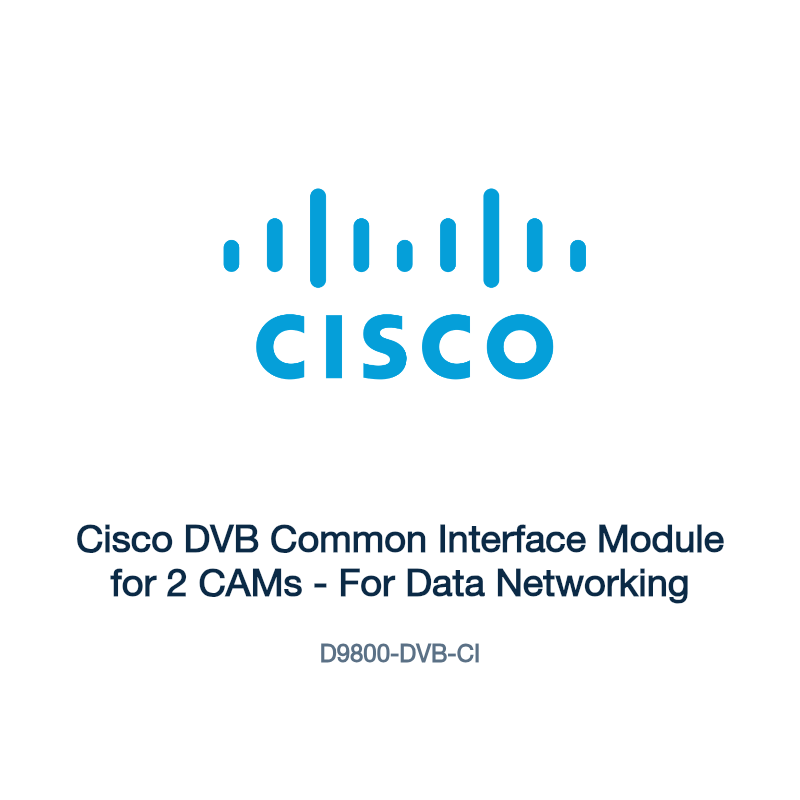 D9800-DVB-CI: Cisco DVB Common Interface Module for 2 CAMs