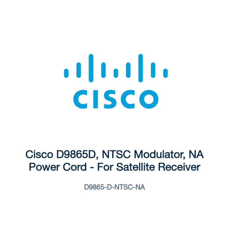 D9865-D-NTSC-NA: Cisco D9865D, NTSC Modulator, NA Power Cord