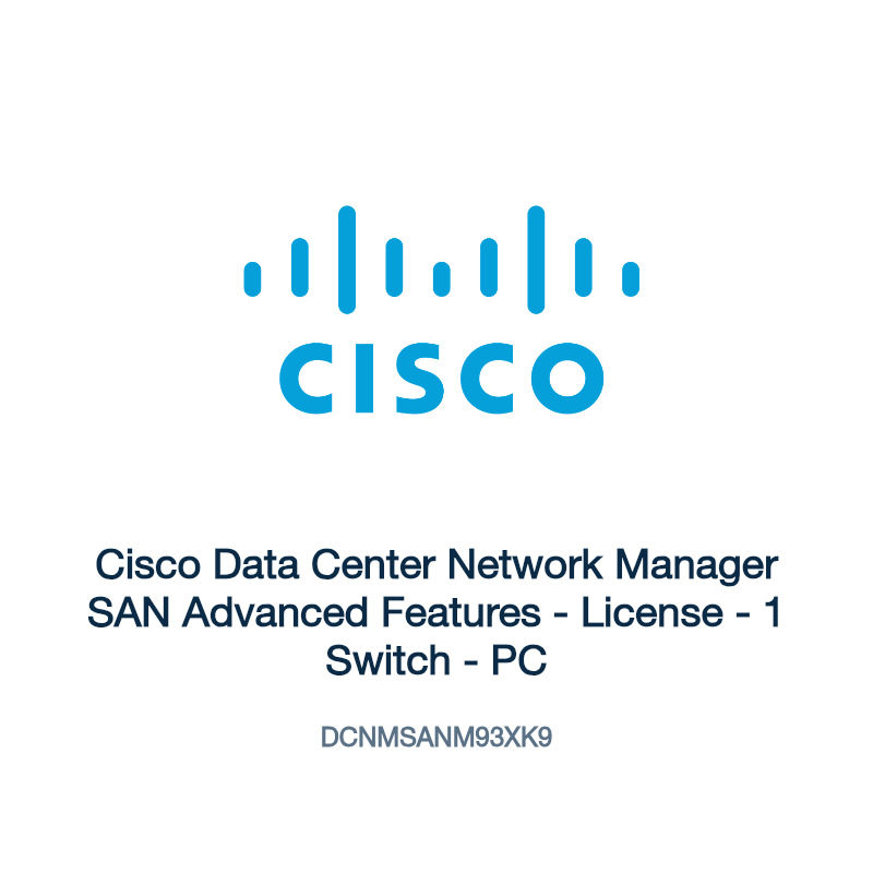 DCNMSANM93XK9: Cisco Data Center Network Manager SAN Advanced Features