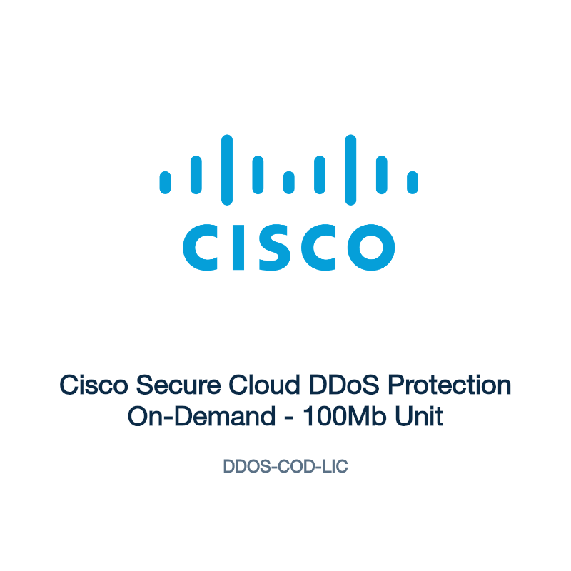 DDOS-COD-LIC: Cisco Secure Cloud DDoS Protection On-Demand