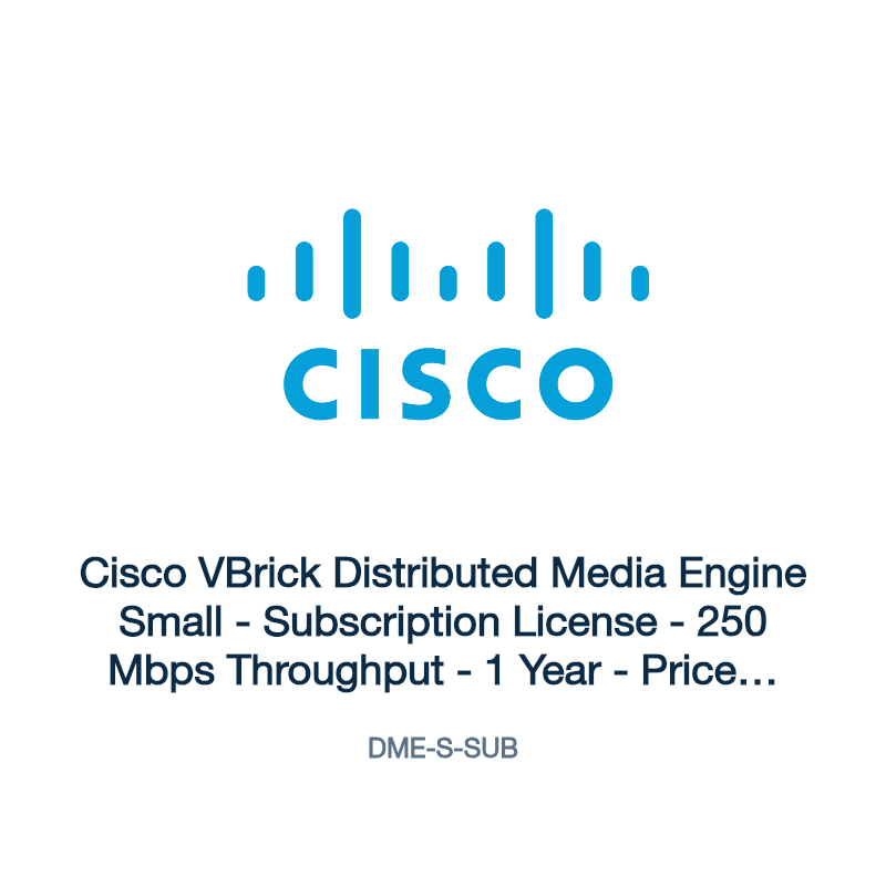 DME-S-SUB: Cisco VBrick Distributed Media Engine Small