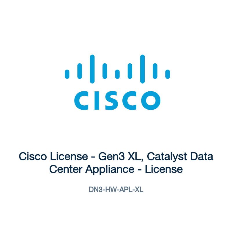 DN3-HW-APL-XL: Cisco License - Gen3 XL, Catalyst Data Center Appliance - License