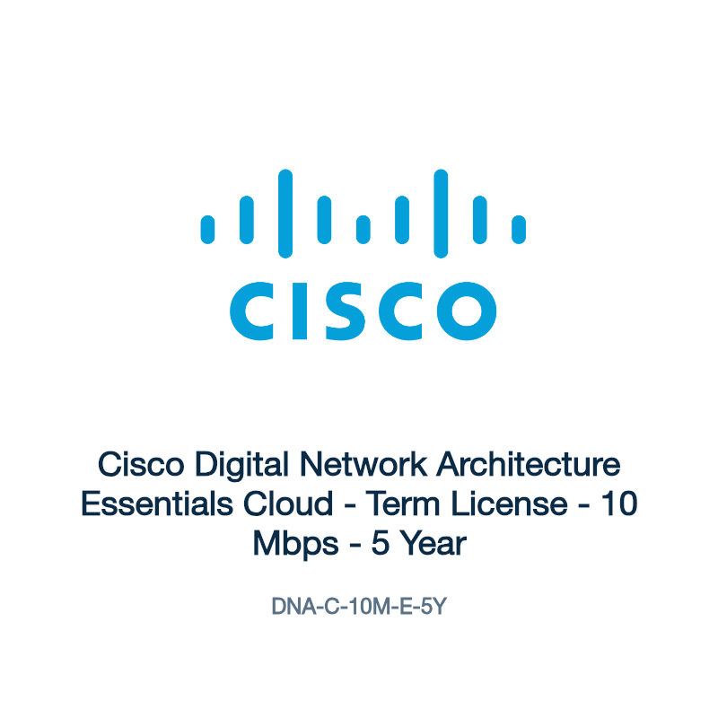 DNA-C-10M-E-5Y: Cisco Digital Network Architecture Essentials Cloud
