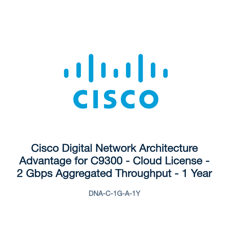 DNA-C-1G-A-1Y: Cisco Digital Network Architecture Advantage for C9300