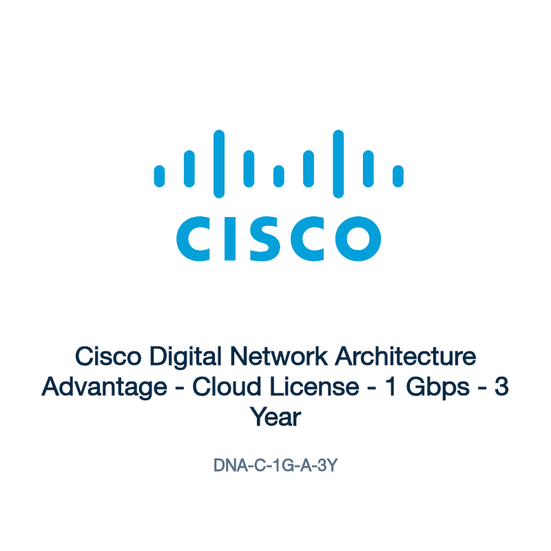 DNA-C-1G-A-3Y: Cisco Digital Network Architecture Advantage