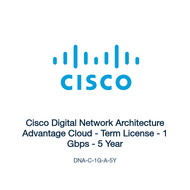 DNA-C-1G-A-5Y: Cisco Digital Network Architecture Advantage Cloud