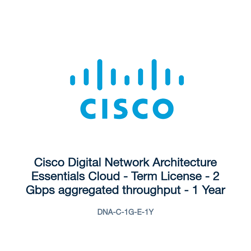 DNA-C-1G-E-1Y: Cisco Digital Network Architecture Essentials Cloud