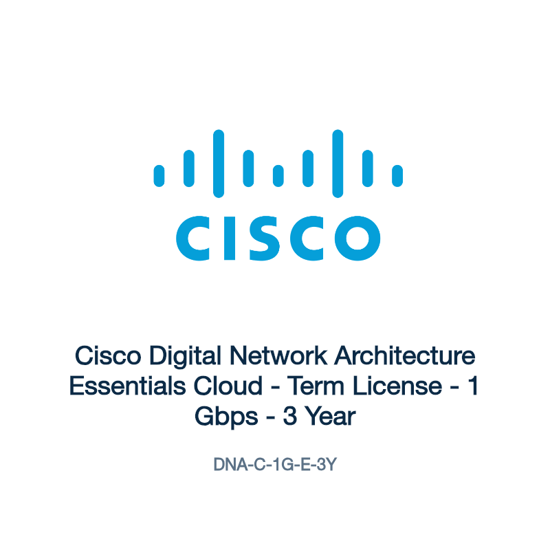 DNA-C-1G-E-3Y: Cisco Digital Network Architecture Essentials Cloud