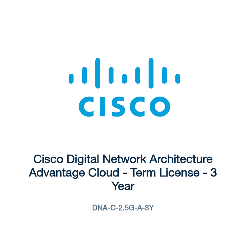 DNA-C-2.5G-A-3Y: Cisco Digital Network Architecture Advantage Cloud