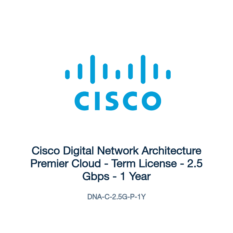 DNA-C-2.5G-P-1Y: Cisco Digital Network Architecture Premier Cloud