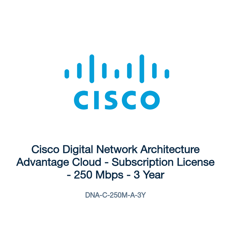 DNA-C-250M-A-3Y: Cisco Digital Network Architecture Advantage Cloud