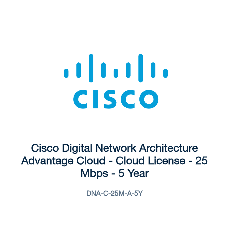 DNA-C-25M-A-5Y: Cisco Digital Network Architecture Advantage Cloud