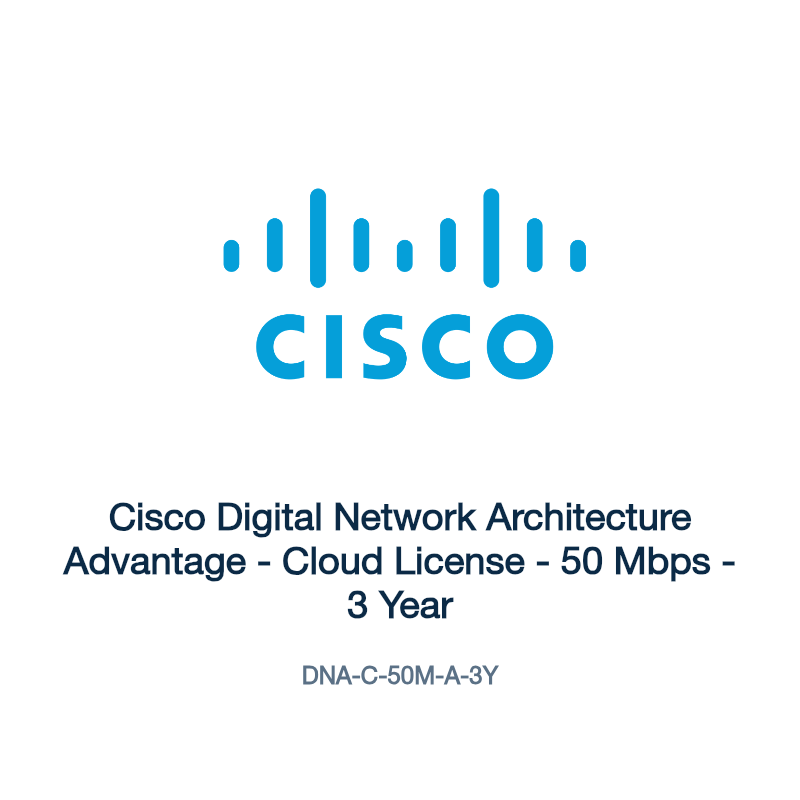 DNA-C-50M-A-3Y: Cisco Digital Network Architecture Advantage