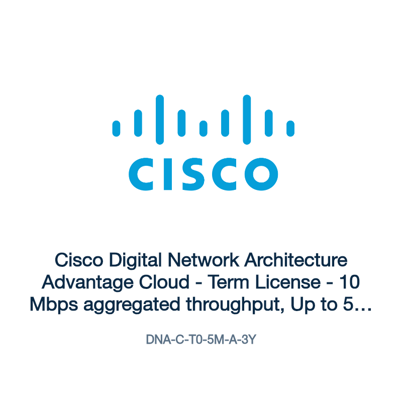 DNA-C-T0-5M-A-3Y: Cisco Digital Network Architecture Advantage Cloud