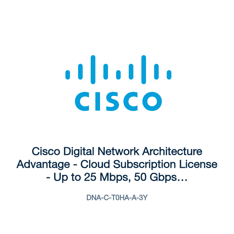 DNA-C-T0HA-A-3Y: Cisco Digital Network Architecture Advantage