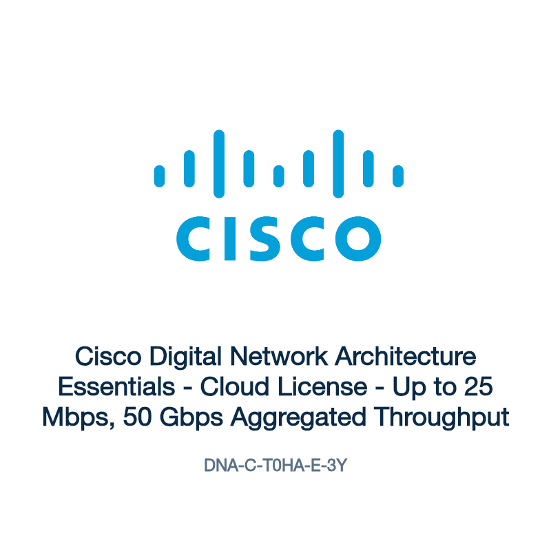 DNA-C-T0HA-E-3Y: Cisco Digital Network Architecture Essentials