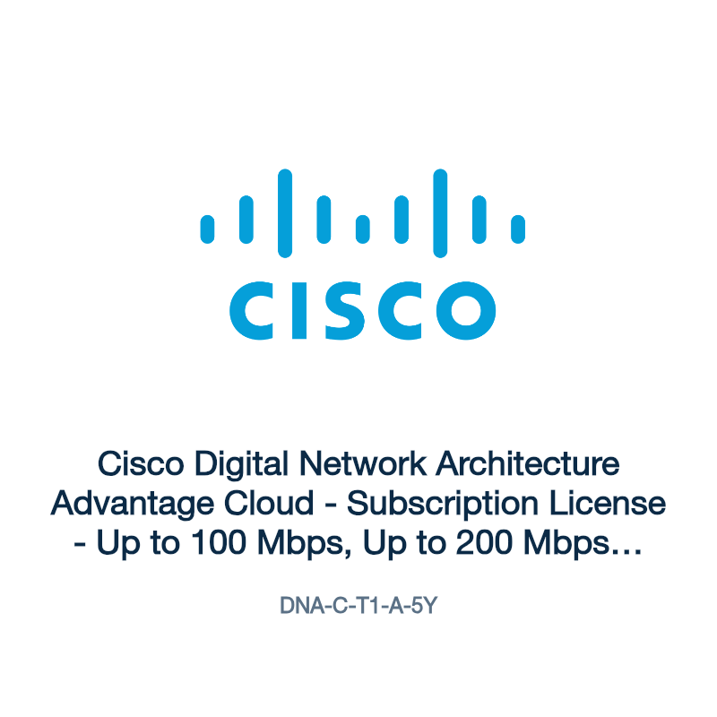 DNA-C-T1-A-5Y: Cisco Digital Network Architecture Advantage Cloud