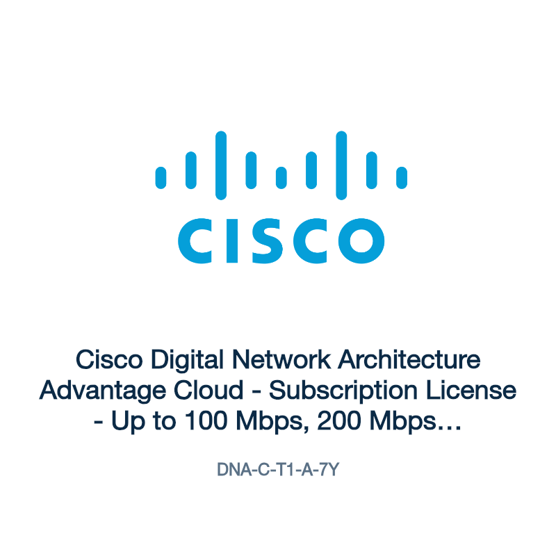 DNA-C-T1-A-7Y: Cisco Digital Network Architecture Advantage Cloud