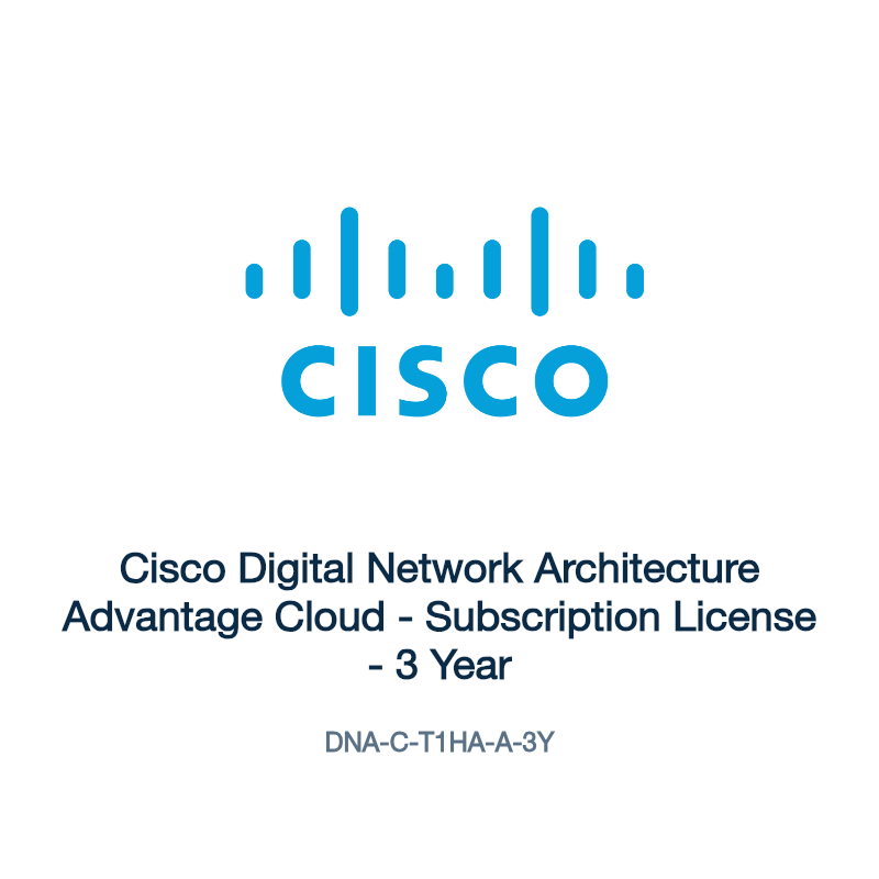 DNA-C-T1HA-A-3Y: Cisco Digital Network Architecture Advantage Cloud
