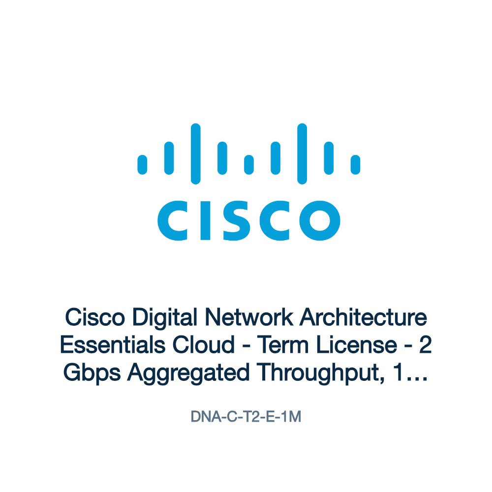 DNA-C-T2-E-1M: Cisco Digital Network Architecture Essentials Cloud