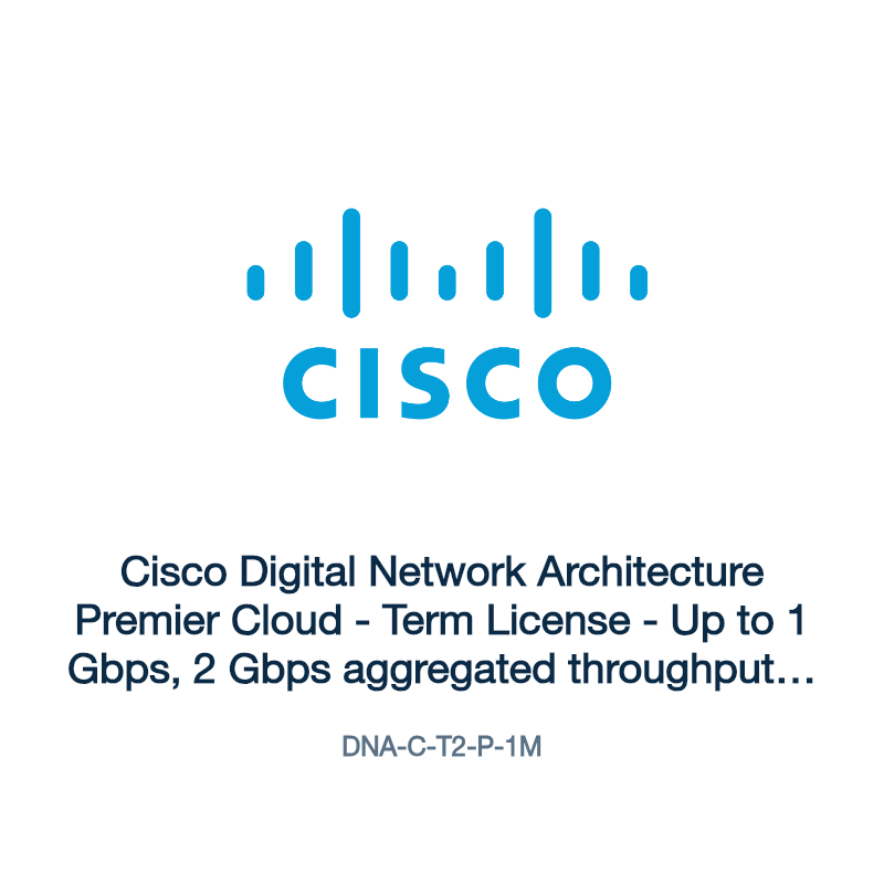 DNA-C-T2-P-1M: Cisco Digital Network Architecture Premier Cloud