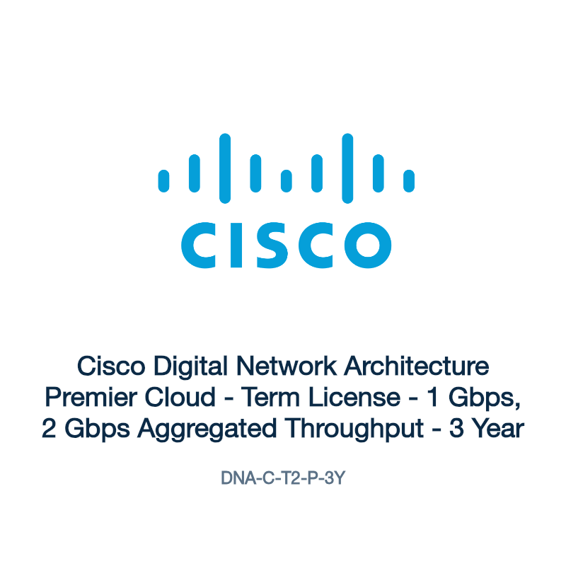 DNA-C-T2-P-3Y: Cisco Digital Network Architecture Premier Cloud