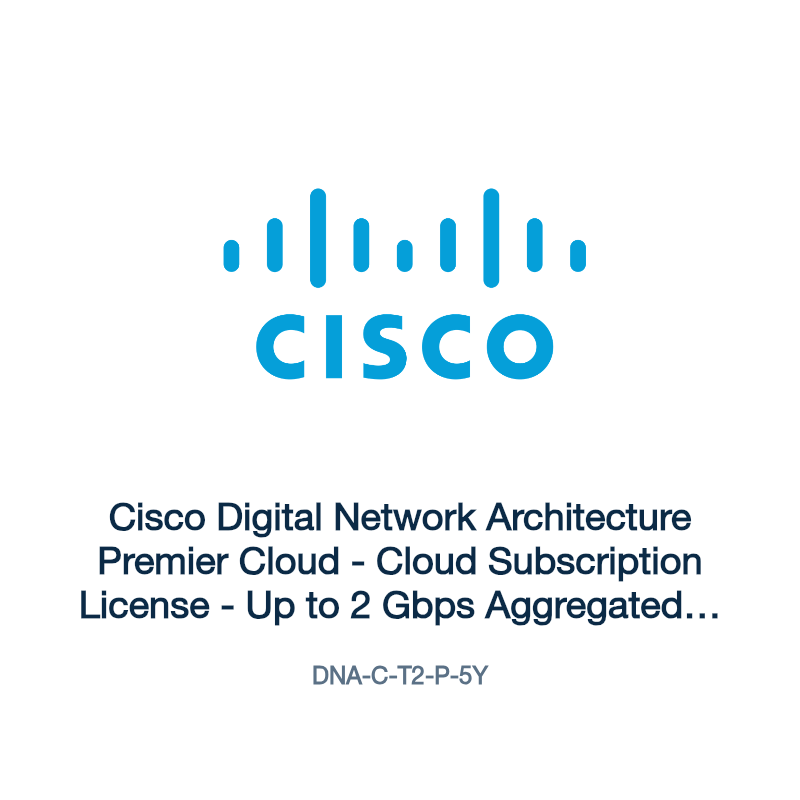 DNA-C-T2-P-5Y: Cisco Digital Network Architecture Premier Cloud