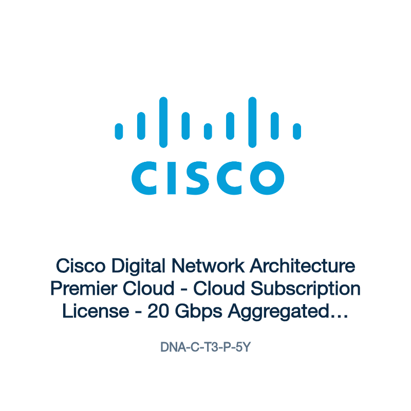 DNA-C-T3-P-5Y: Cisco Digital Network Architecture Premier Cloud