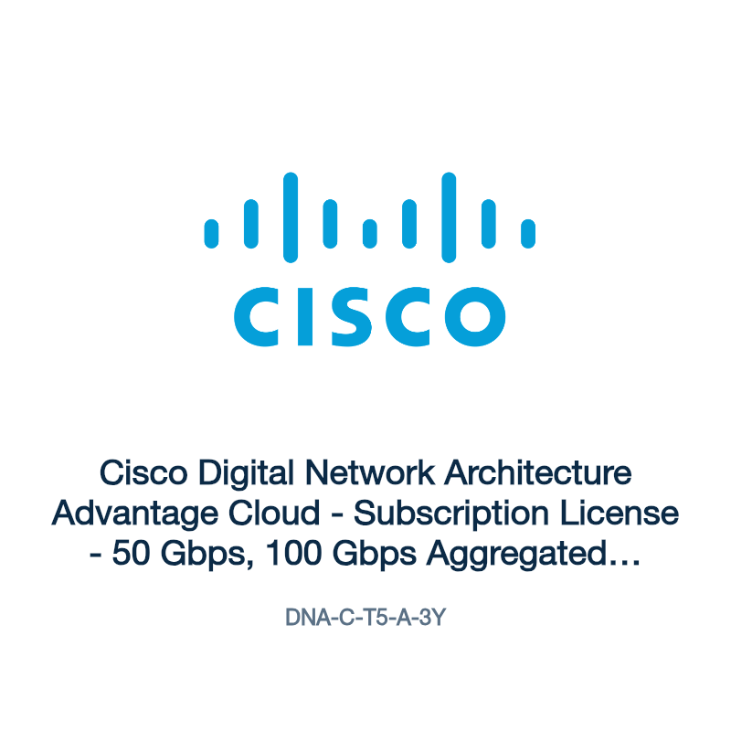 DNA-C-T5-A-3Y: Cisco Digital Network Architecture Advantage Cloud