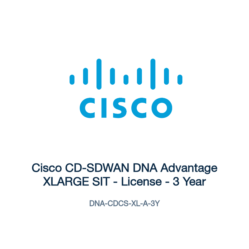 DNA-CDCS-XL-A-3Y: Cisco CD-SDWAN DNA Advantage XLARGE SIT