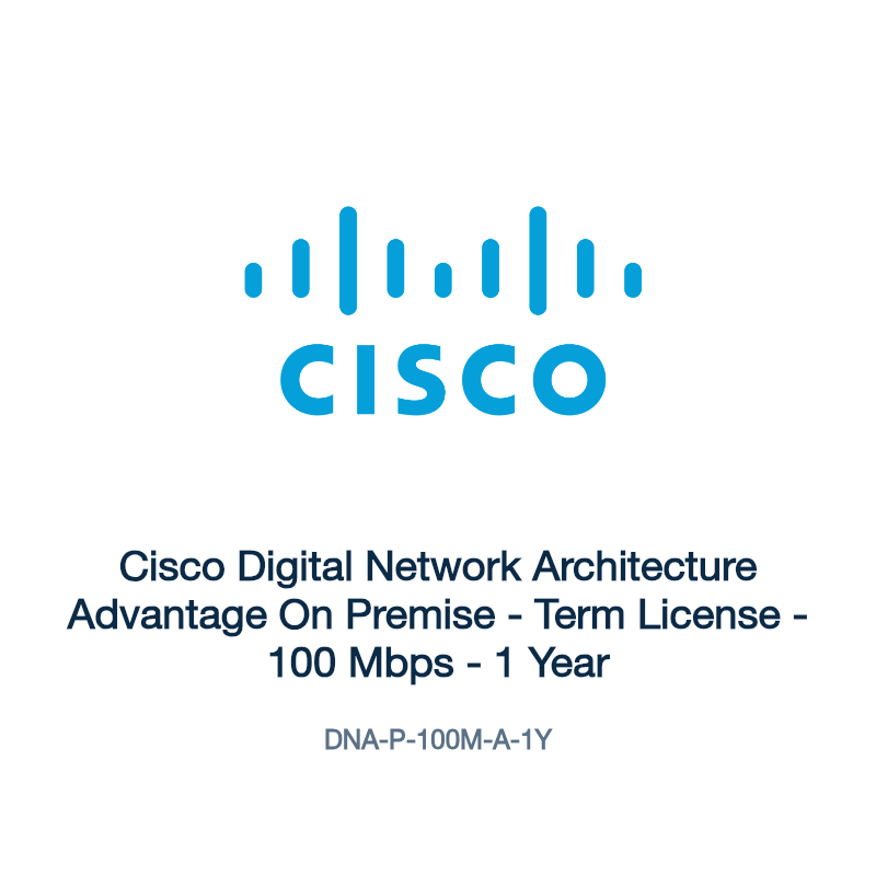 DNA-P-100M-A-1Y: Cisco Digital Network Architecture Advantage On Premise