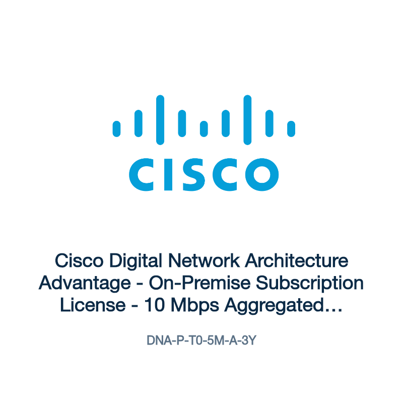 DNA-P-T0-5M-A-3Y: Cisco Digital Network Architecture Advantage