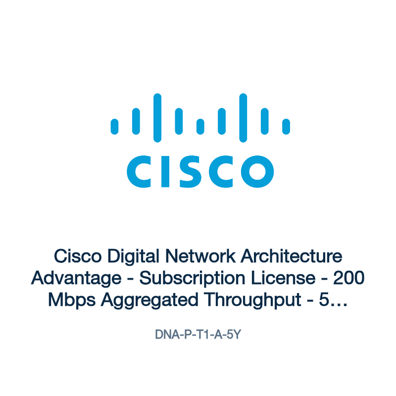 DNA-P-T1-A-5Y: Cisco Digital Network Architecture Advantage