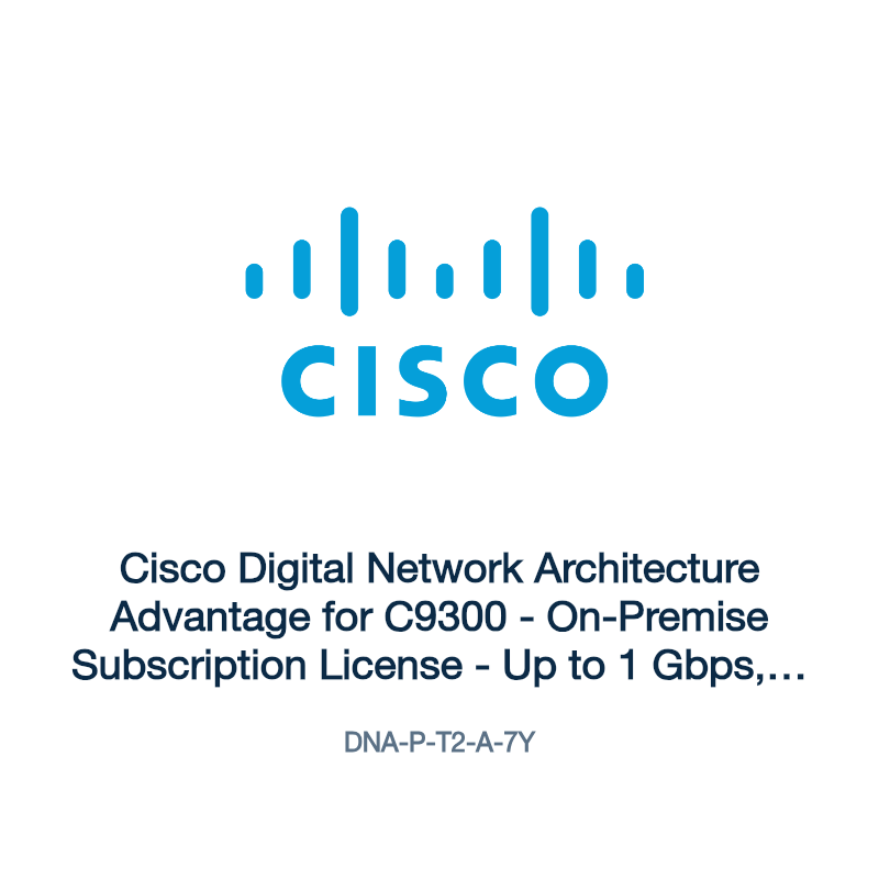 DNA-P-T2-A-7Y: Cisco Digital Network Architecture Advantage for C9300